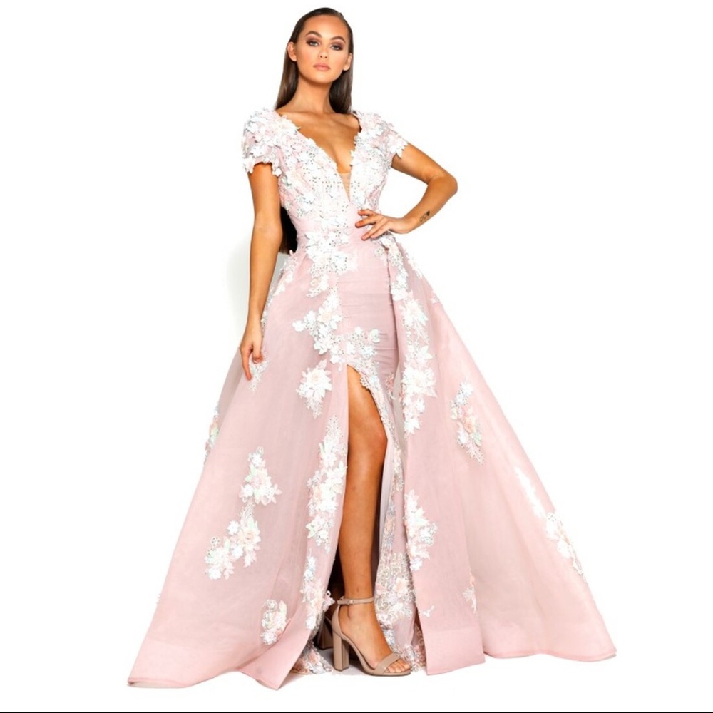 PORTIA & SCARLETT PS1997S Prom dress with overskirt